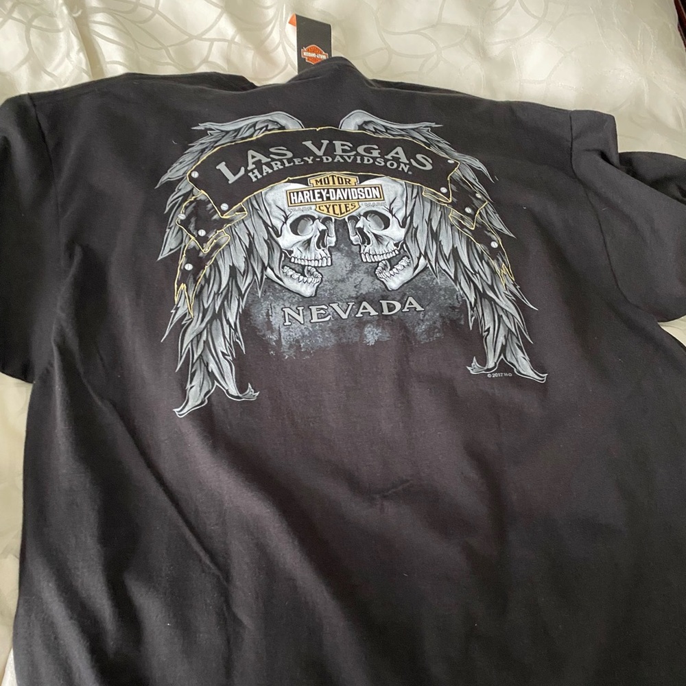 Harley-Davidson Las Vegas Nevada skull T-Shirt.